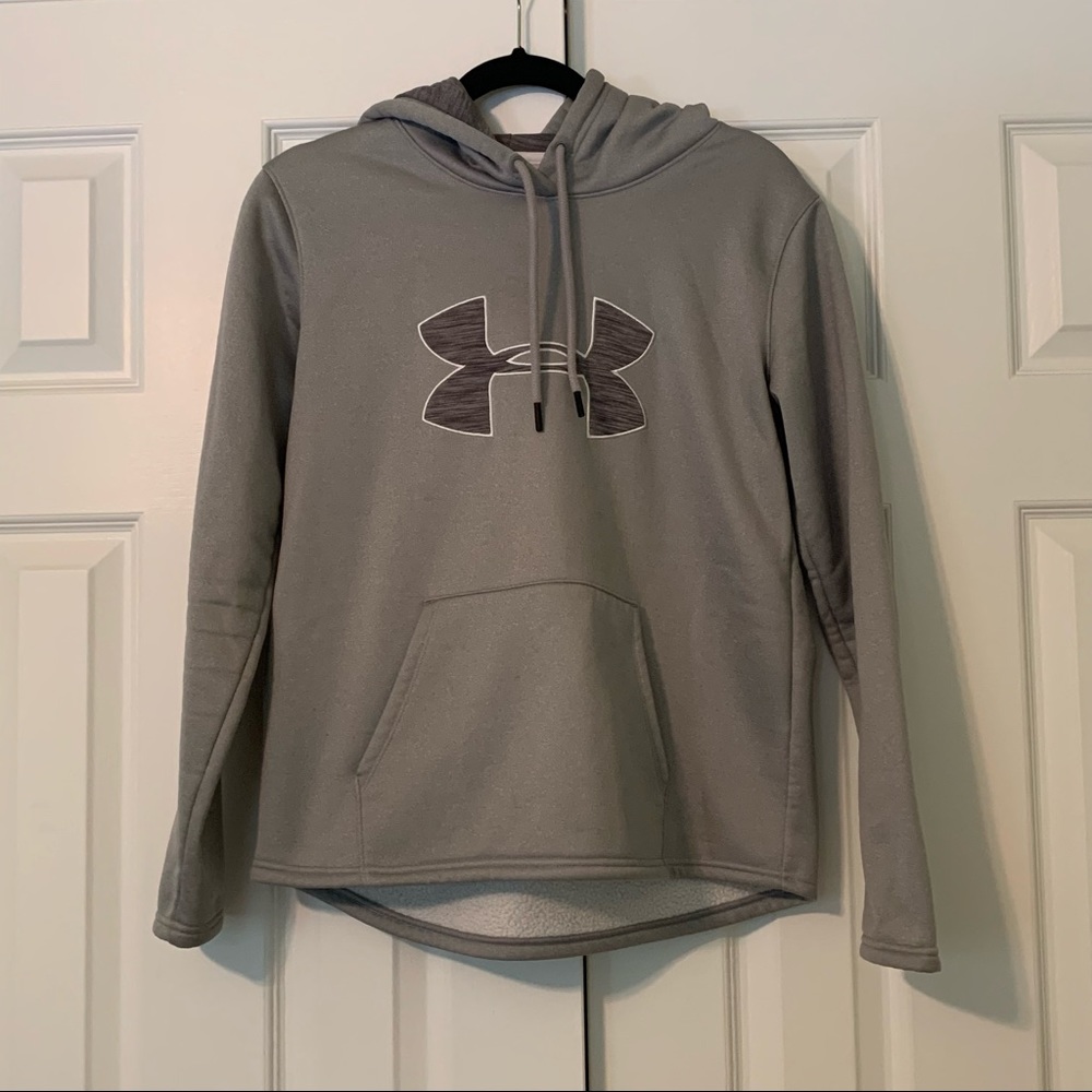 Under Armour gray fleece lined hoodie